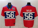 Men's New York Giants #56 Lawrence Taylor Century Red 100TH Season Commemorative Patch Limited Stitched Jersey,baseball caps,new era cap wholesale,wholesale hats